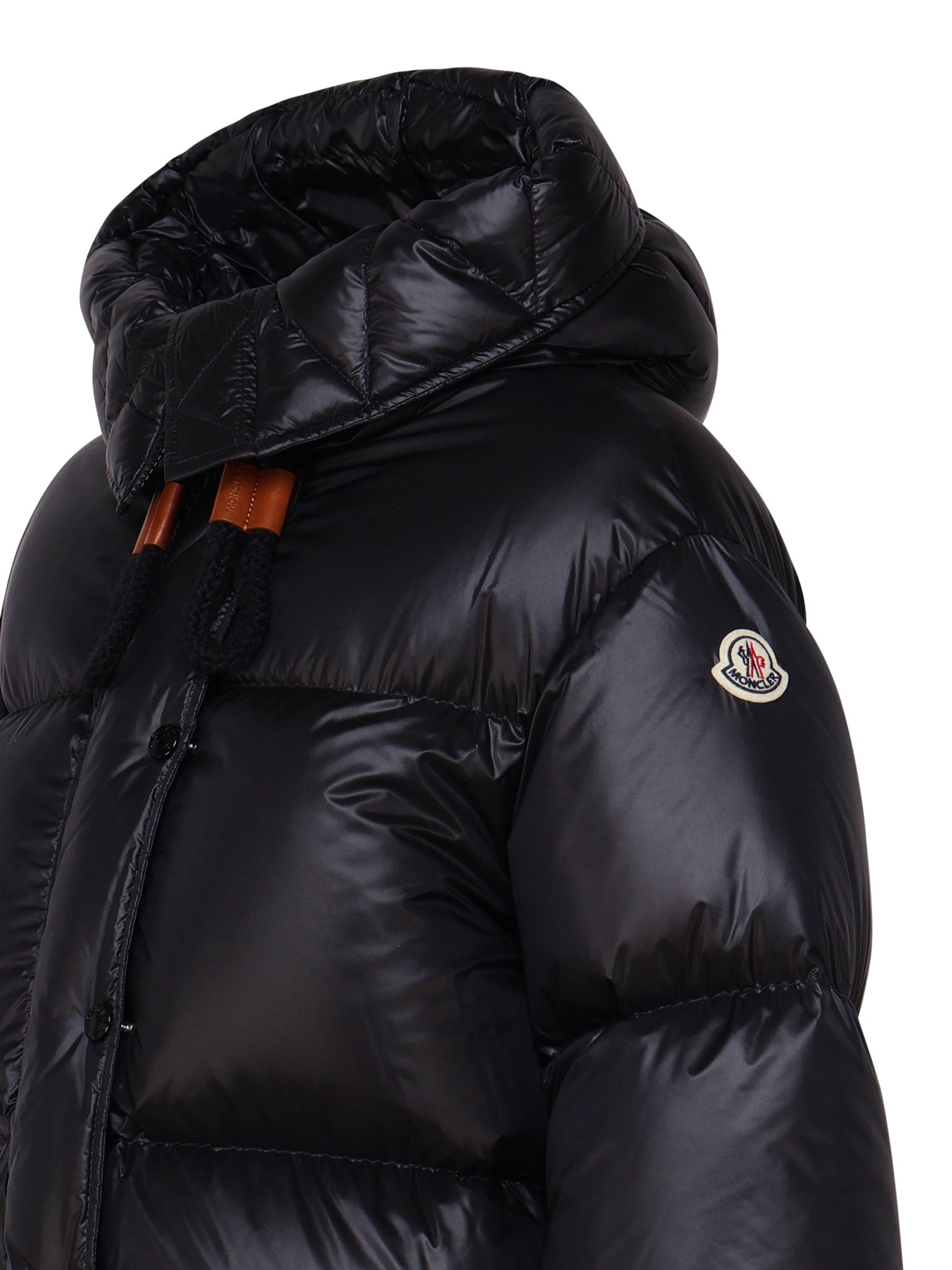 Moncler Coats Low White Outer: Polyamide/nylon