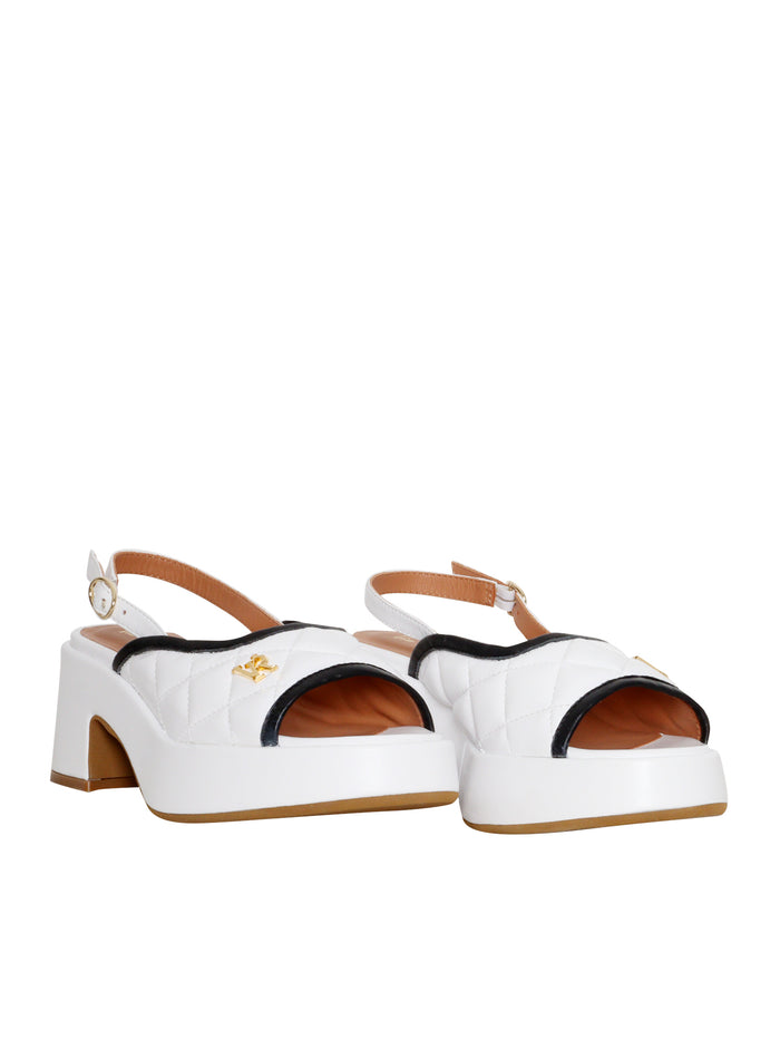 White leather sandals Sole