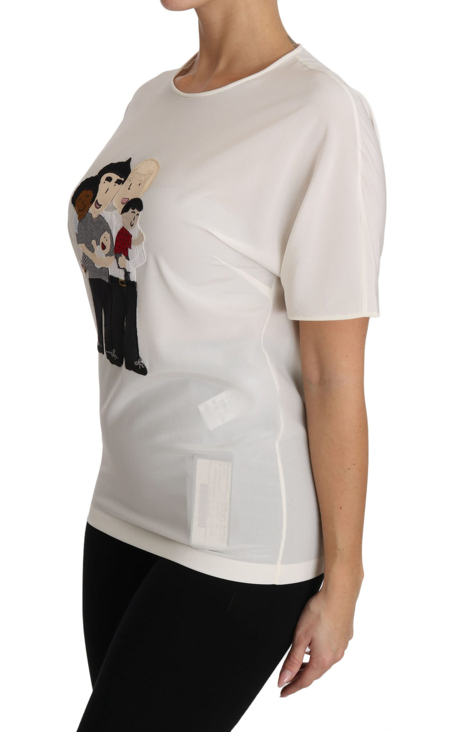 Dolce & Gabbana 91% Silk t-shirt in white