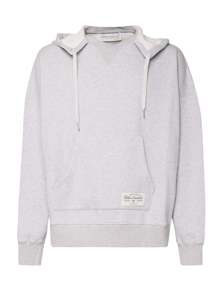 Golden Goose Sweaters Melange Grey Cotton