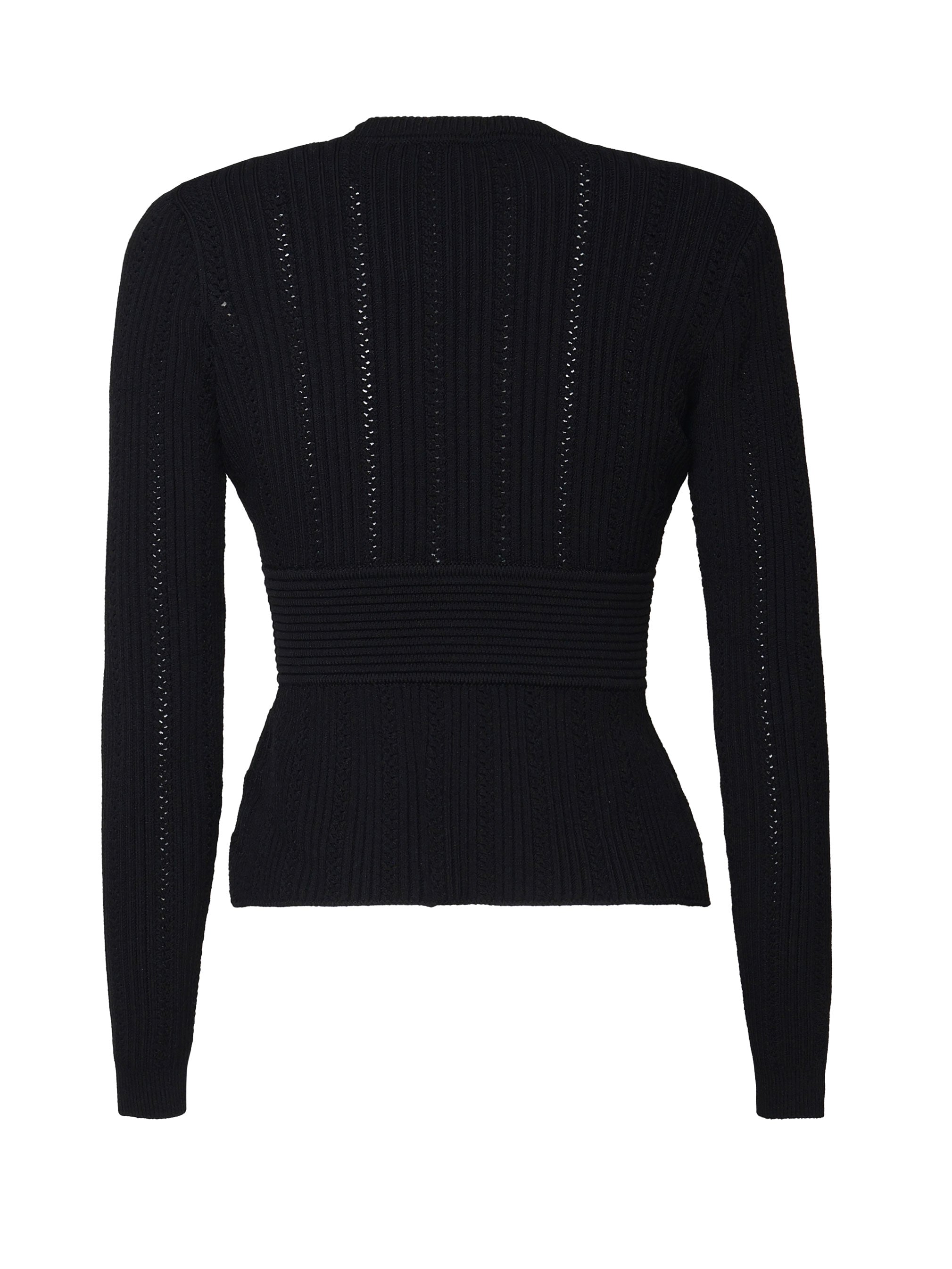 Self-Portrait Sweaters Black Fabric