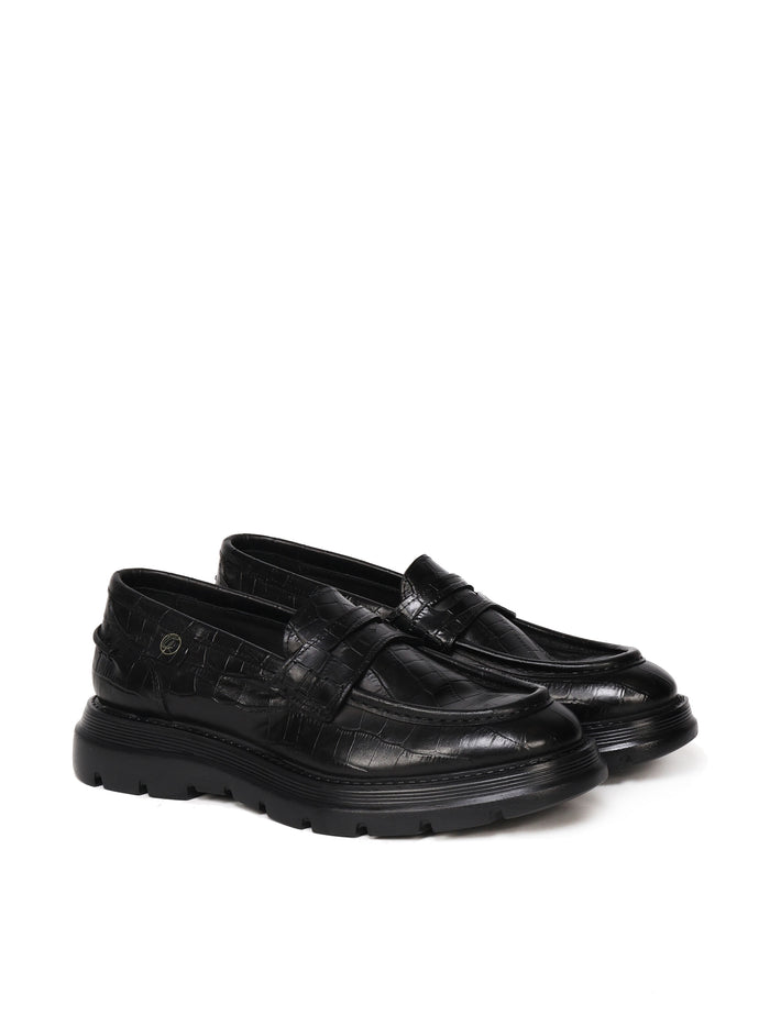 Giuliano Galiano Flat Shoes Black Calfskin