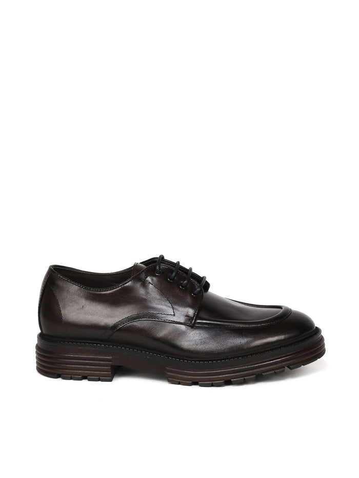 Giuliano Galiano Flat Shoes Brown Calfskin