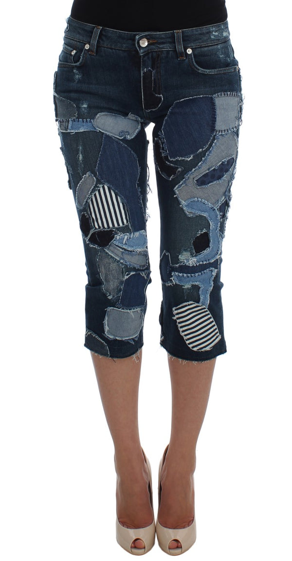 Dolce & Gabbana 98% Cotton denim shorts in blue