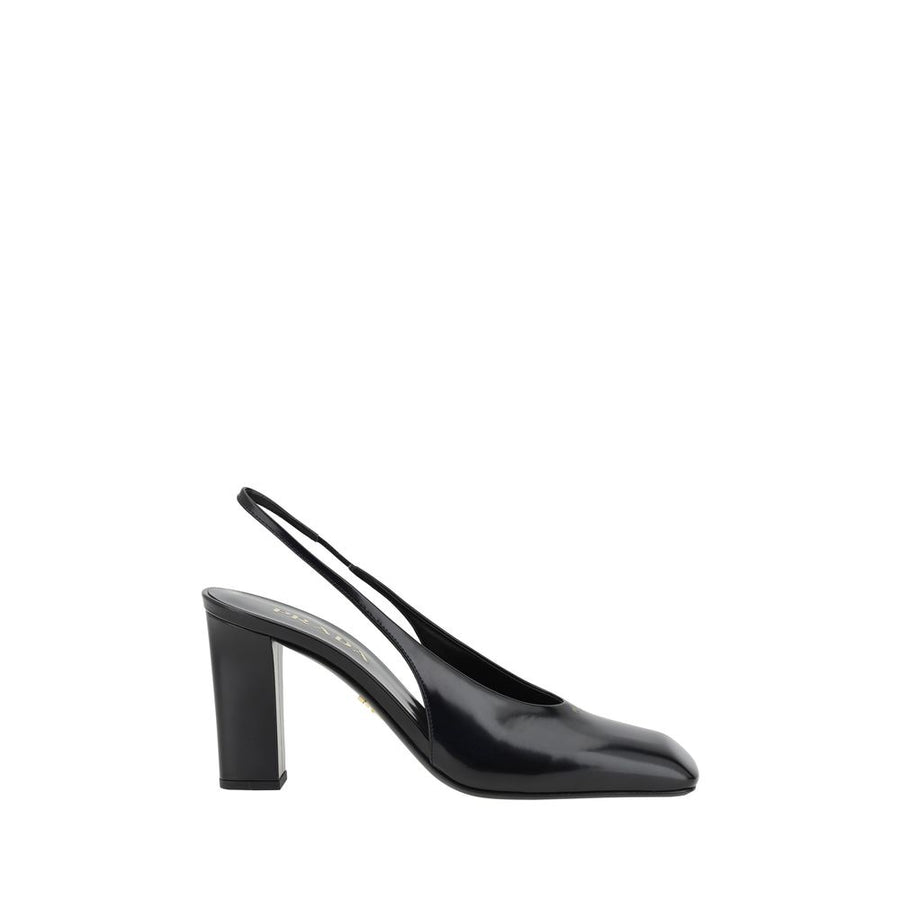 Prada 100% Calf Leather Bos Taurus pump in black