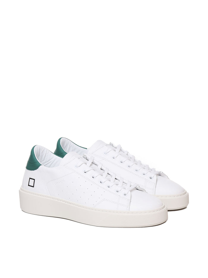 D.a.t.e. Sneakers White-green Leather