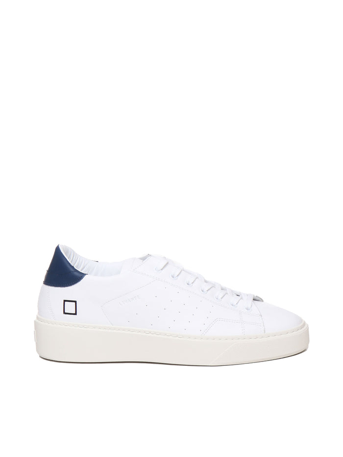 D.a.t.e. Sneakers White-blue Leather