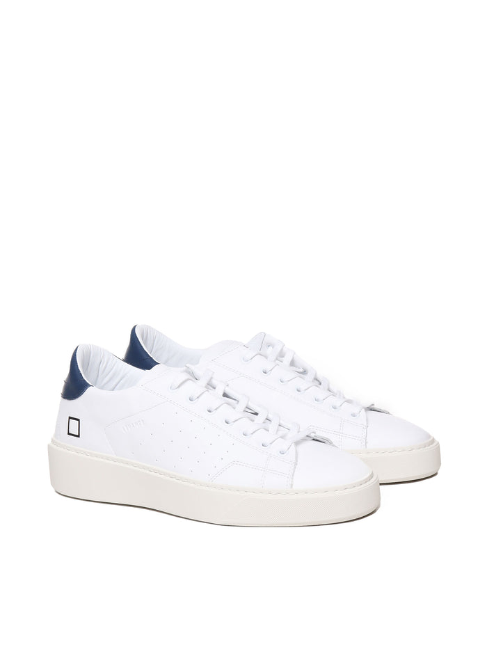 D.a.t.e. Sneakers White-blue Leather