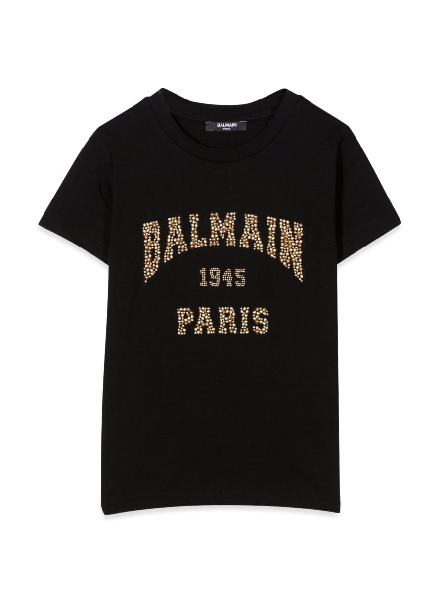 T-Shirt With Logo Black Cotton T-shirts