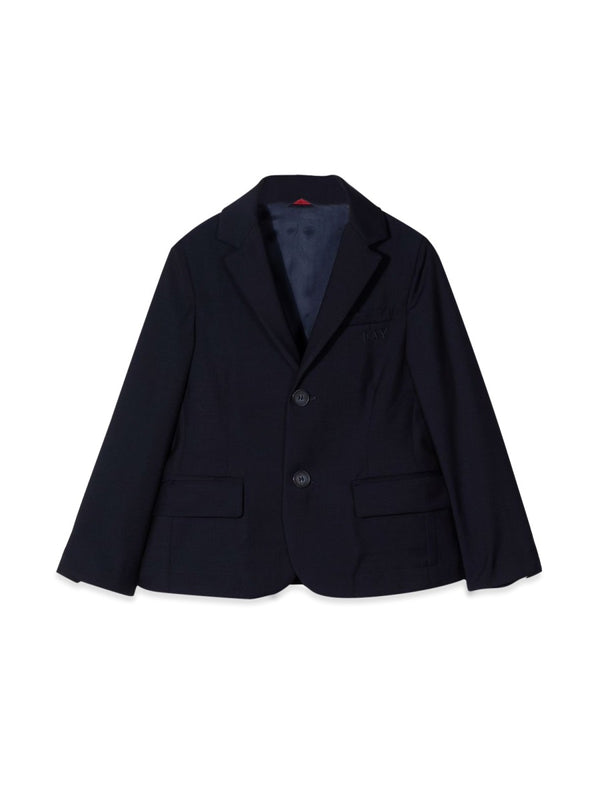 Jacket Fabric Blue Wool