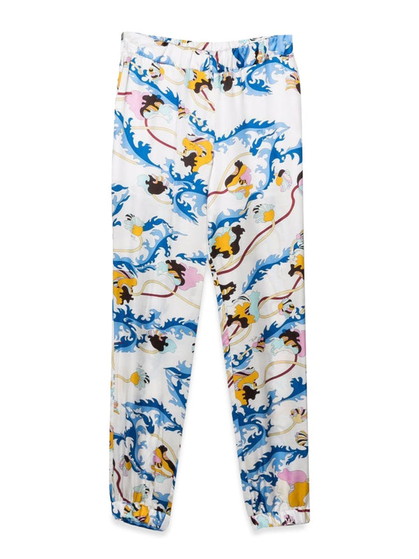 Trousers Viscose-Silk Multicolour Viscose Silk