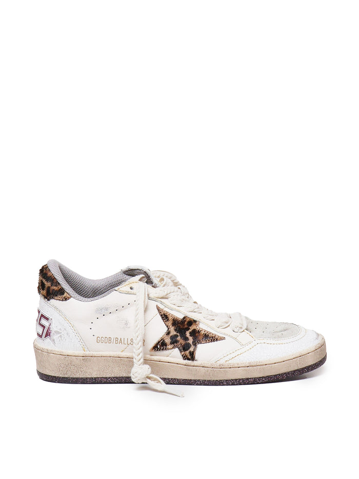 Golden Goose Sneakers Dirty White, Animalier