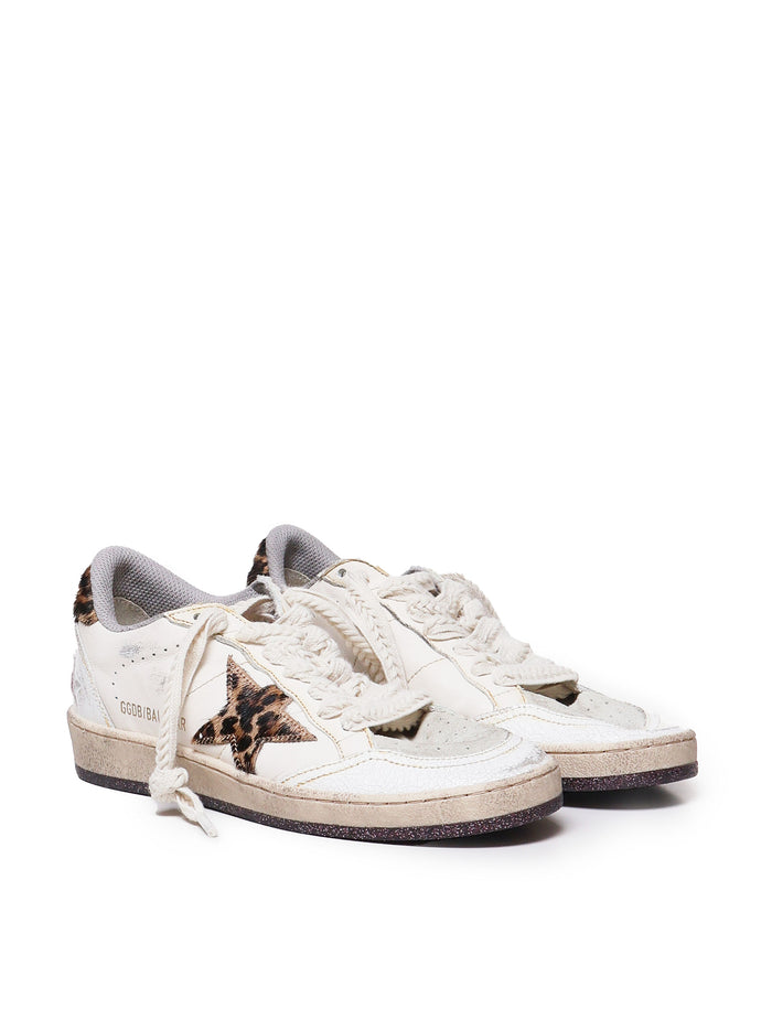 Golden Goose Sneakers Dirty White, Animalier