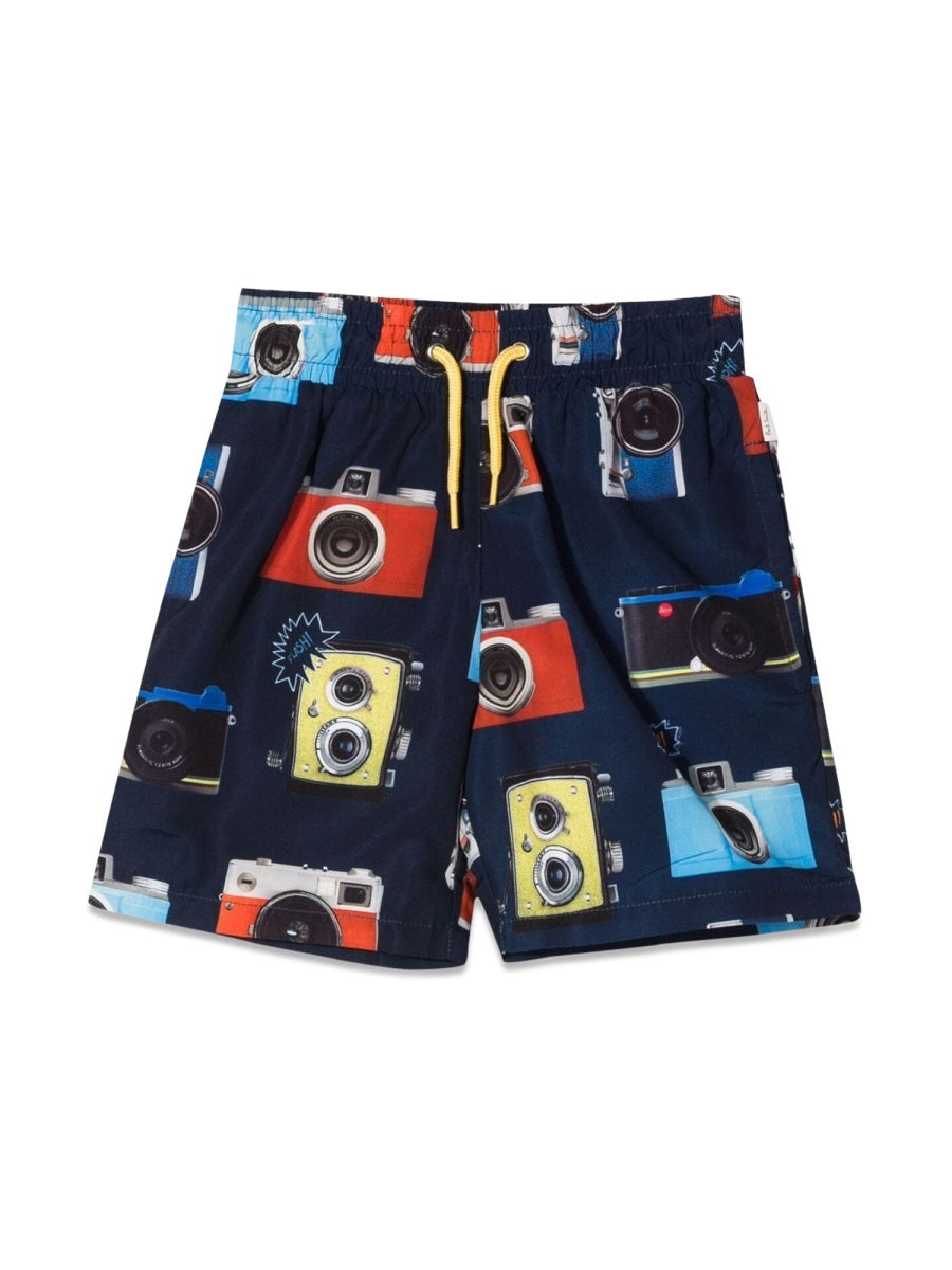 Swim Shorts Blue Polyester