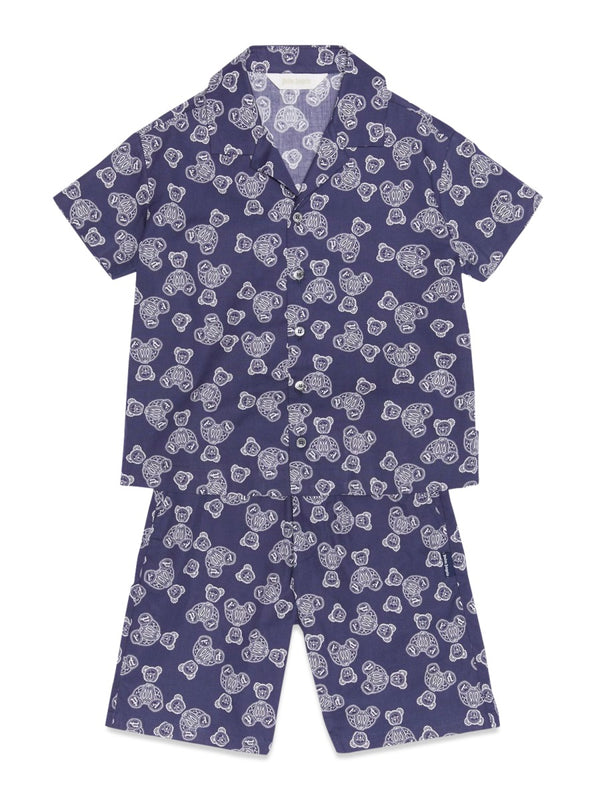 Chino Shorts Blue Cotton