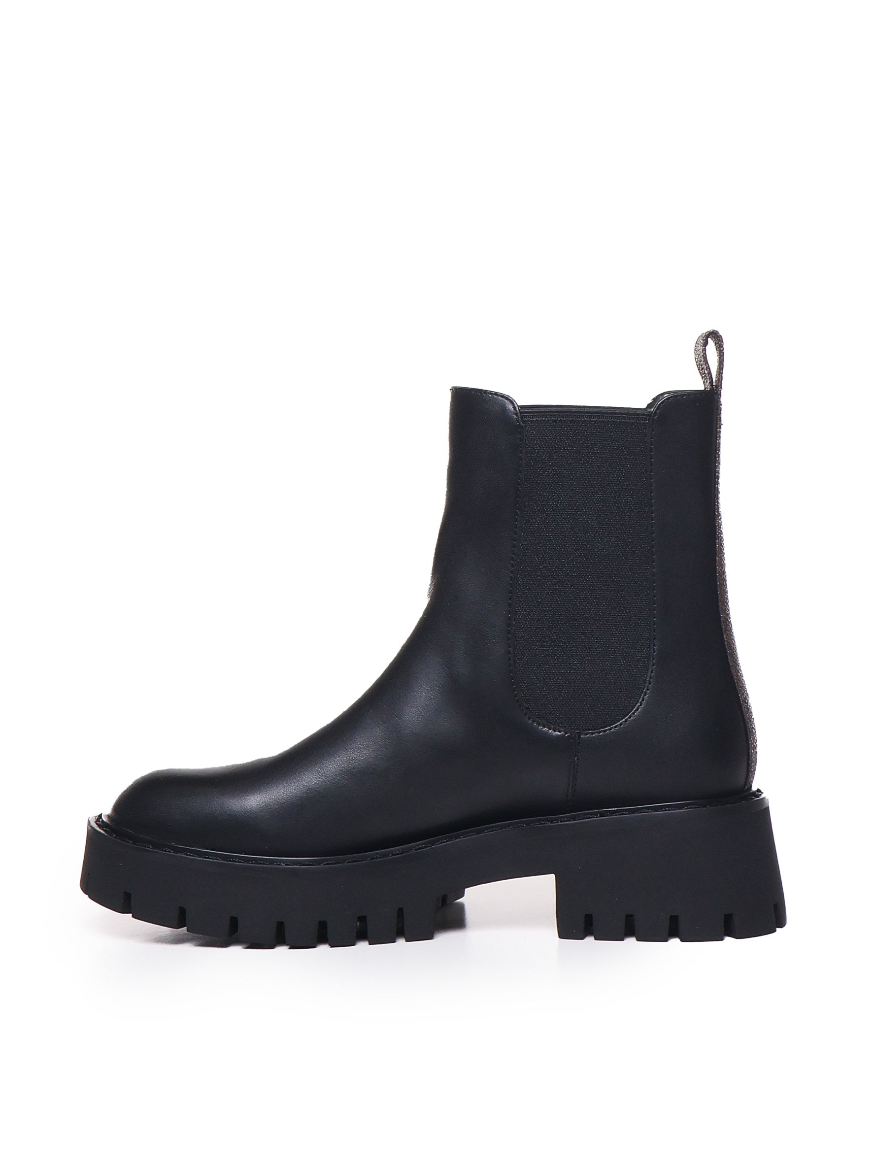 Michael Kors Boots Brown, Black Cow Leather