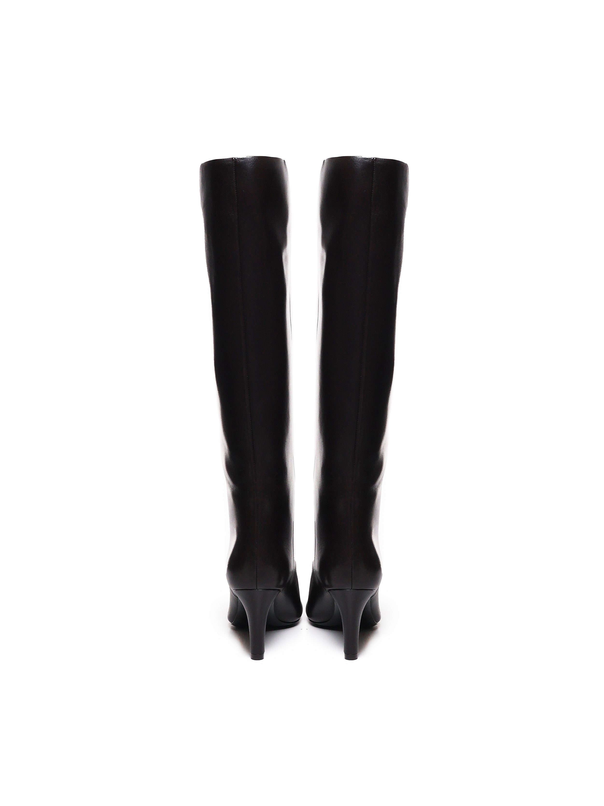 Saint Laurent Boots Brown Lambskin