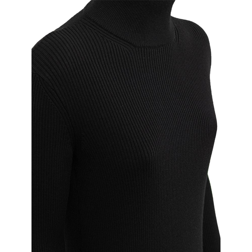 Bottega Veneta 90% Wool sweater dress in black — view 3