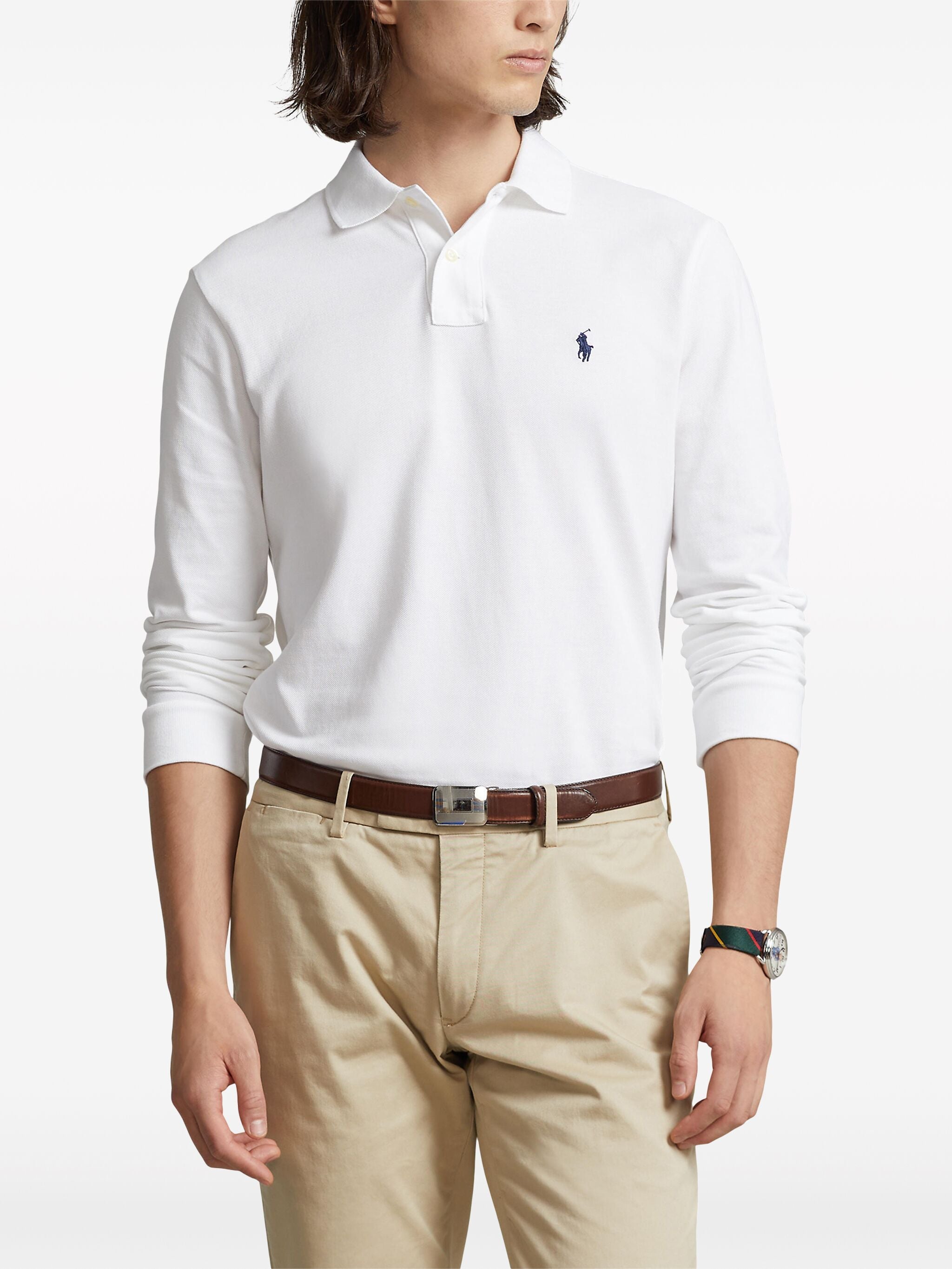Polo Shirt White Maglia