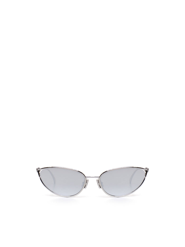 Bottega Veneta Sunglasses Silver Metal