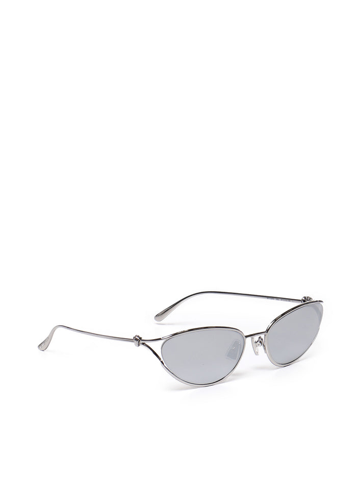 Bottega Veneta Sunglasses Silver Metal