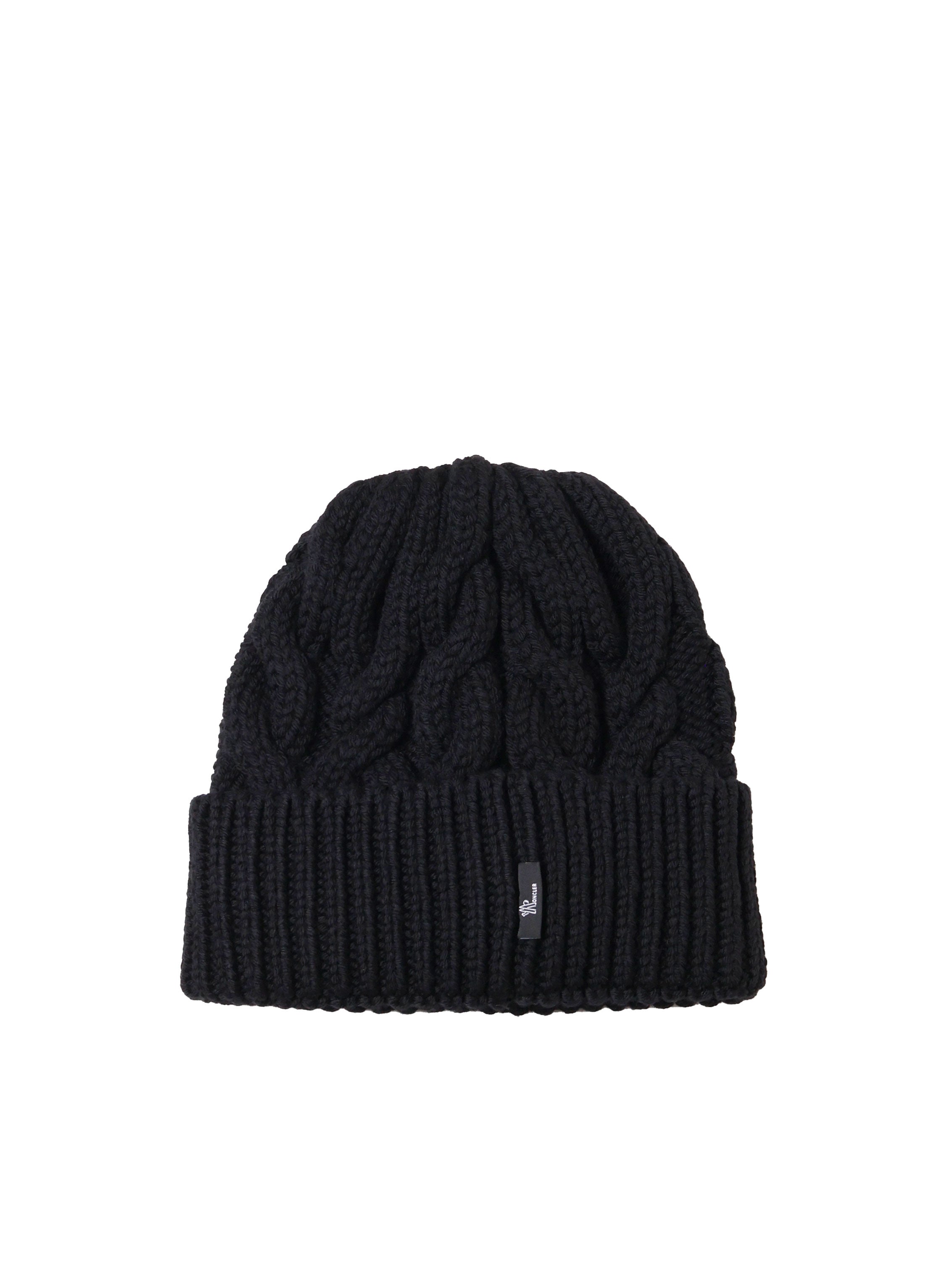 Moncler Hats Black Wool