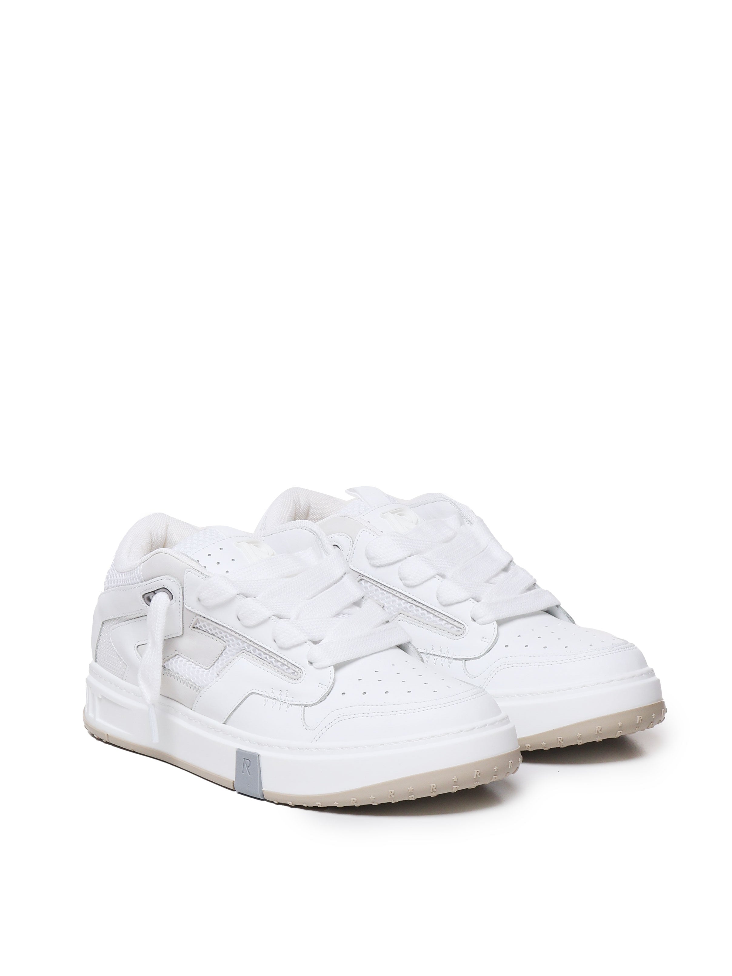 Represent Sneakers White Leather Upper - Rubber Sole