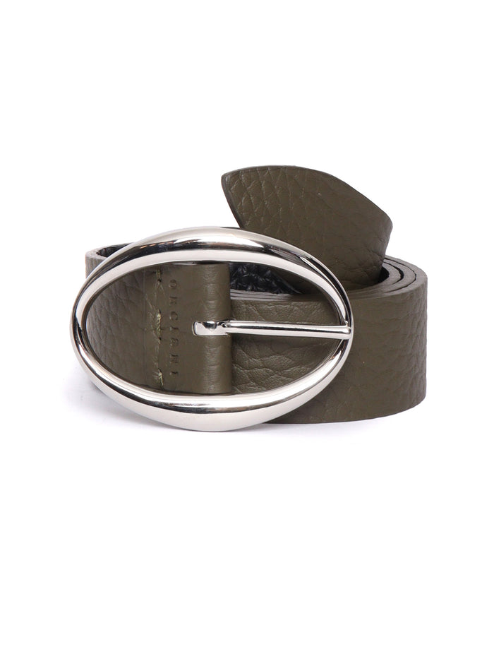 Belt Green Calf Leather