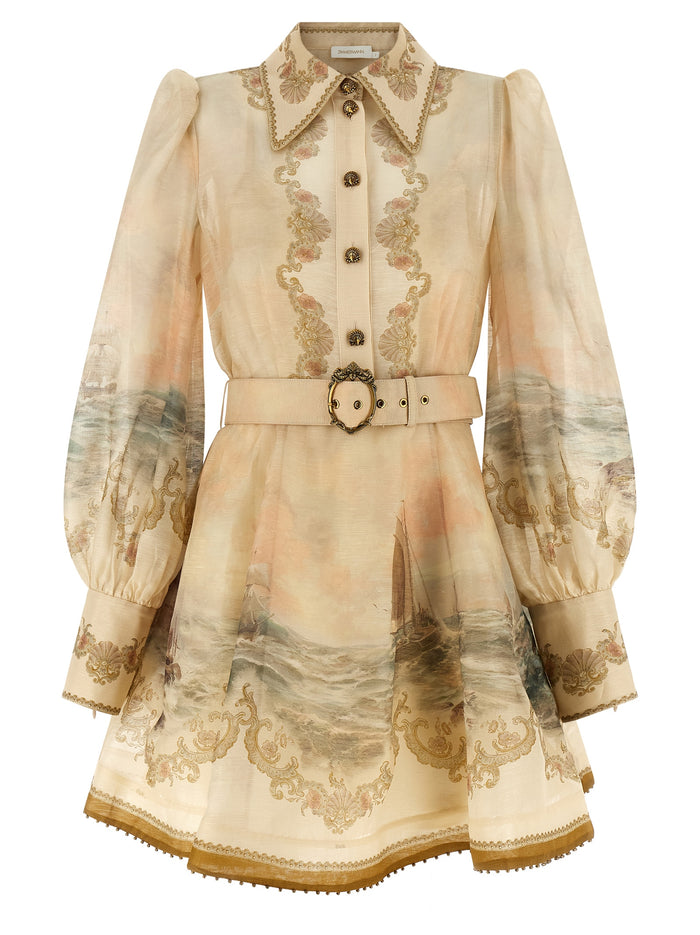 Rebellion Marine dress Beige Linen