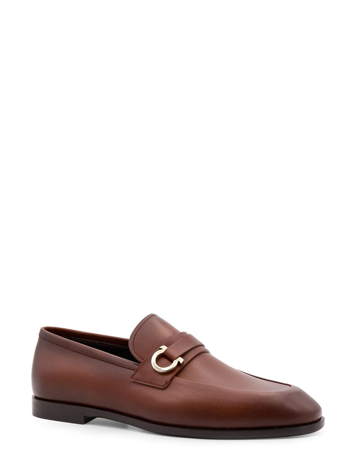 Ferragamo Flat Shoes Brown Pelle