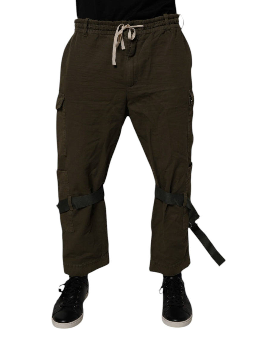 Dolce & Gabbana 99% Cotton 1% Elastane cargo pants in brown