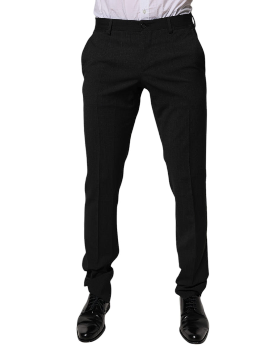 Dolce & Gabbana 54% Polyester 44% Wool 2% Elastane trousers in black