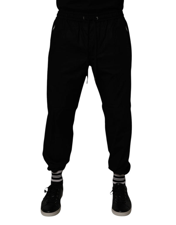 Dolce & Gabbana 100% Cotton joggers in black