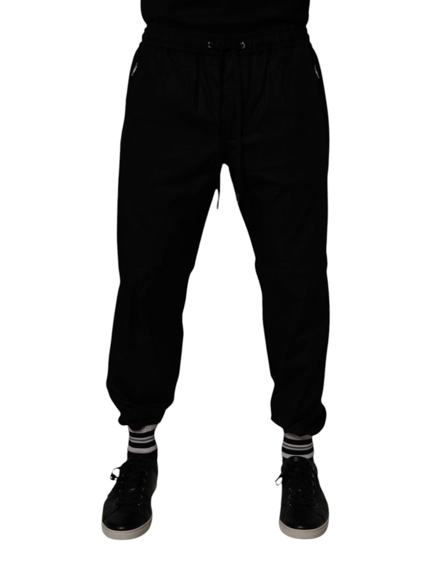 Dolce & Gabbana 100% Cotton joggers in black
