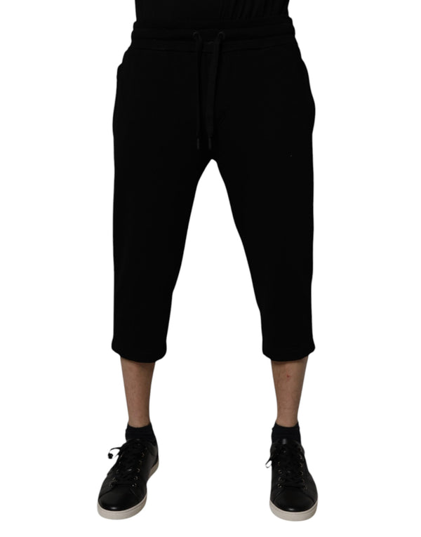 Dolce & Gabbana 89% Cotton joggers in black