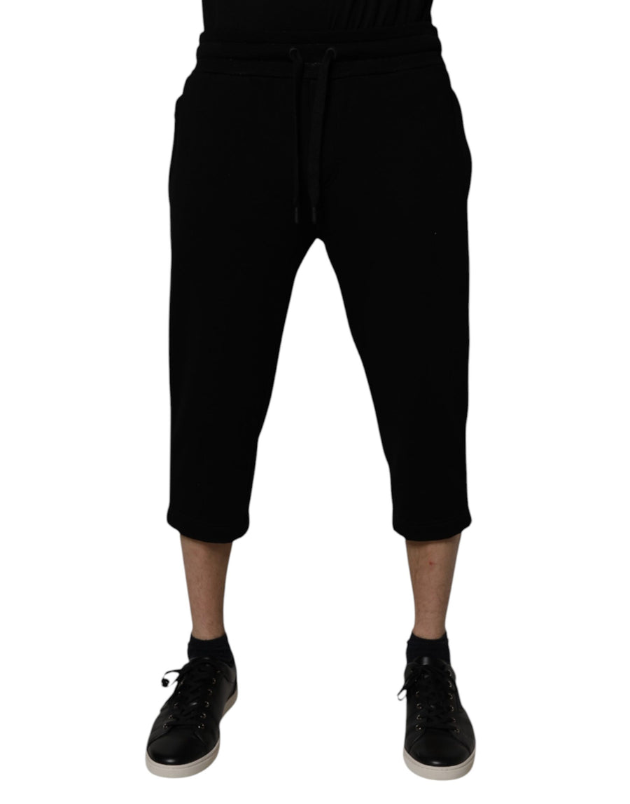 Dolce & Gabbana 89% Cotton joggers in black