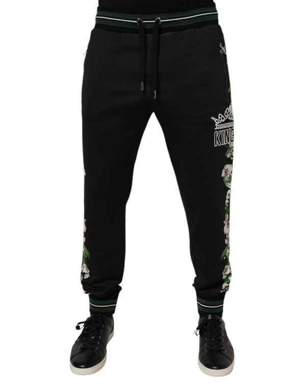 Dolce & Gabbana 100% Cotton joggers in black