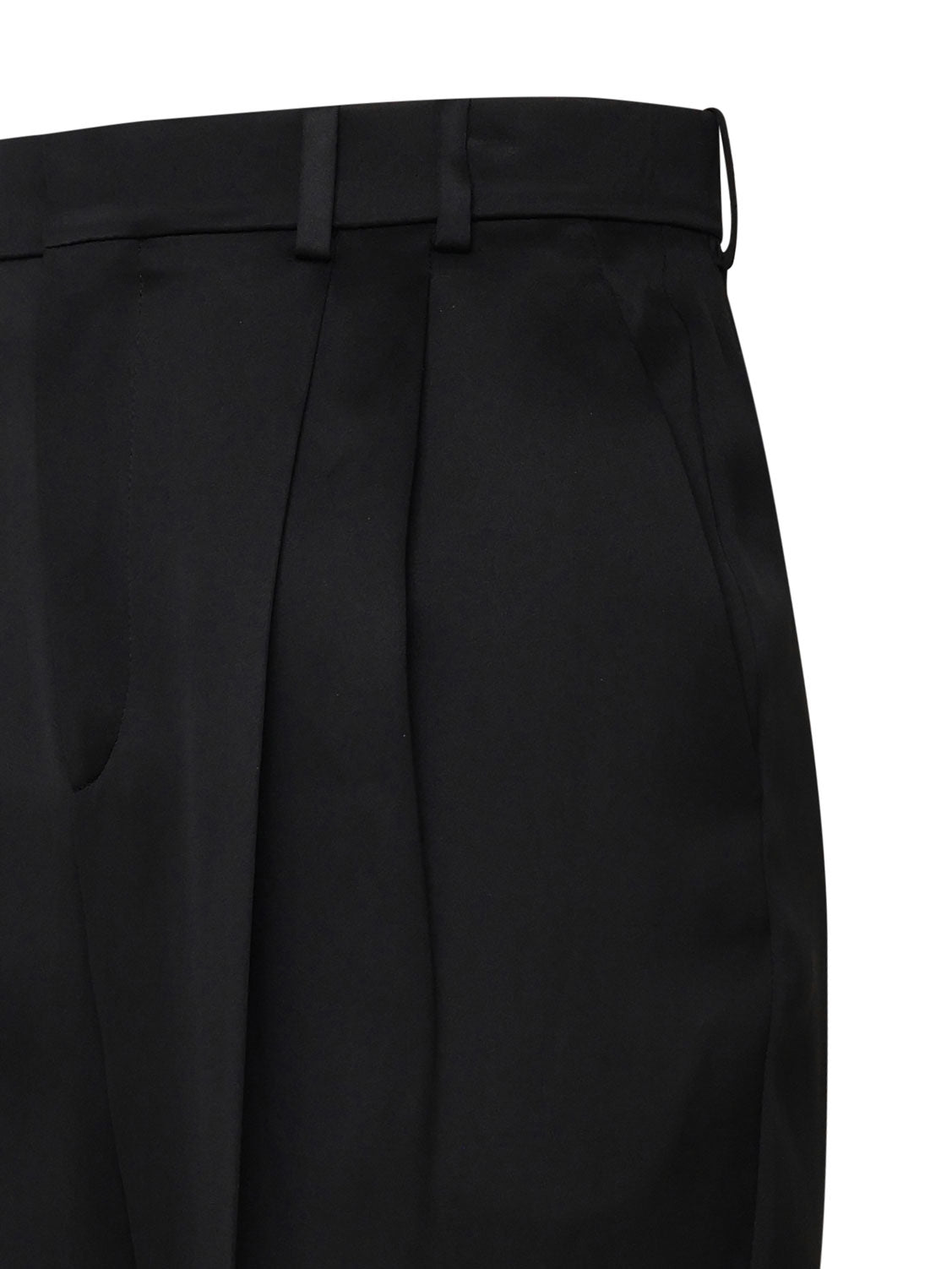 Saint Laurent RTW Black Satin