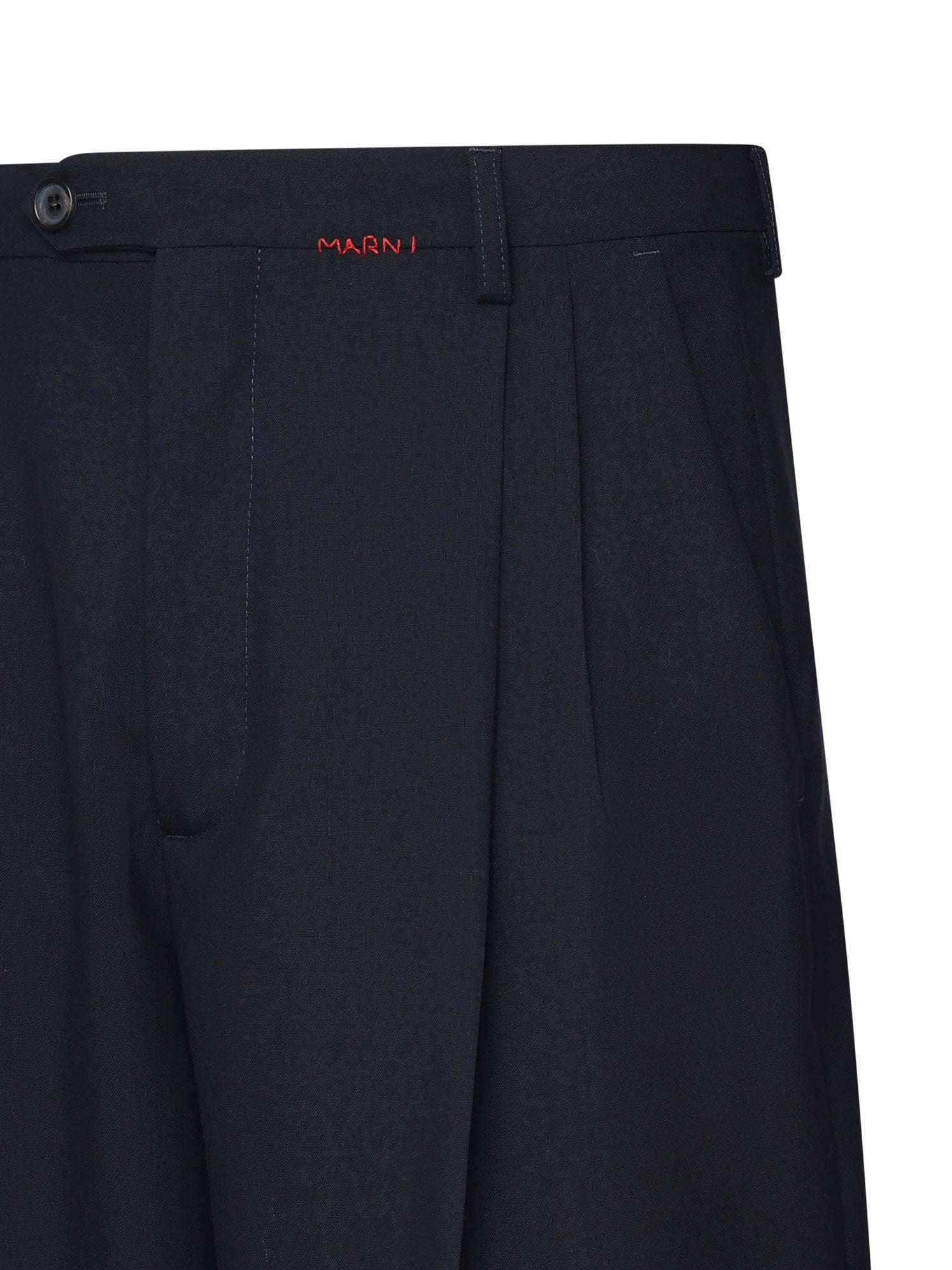 Marni Trousers Blublack