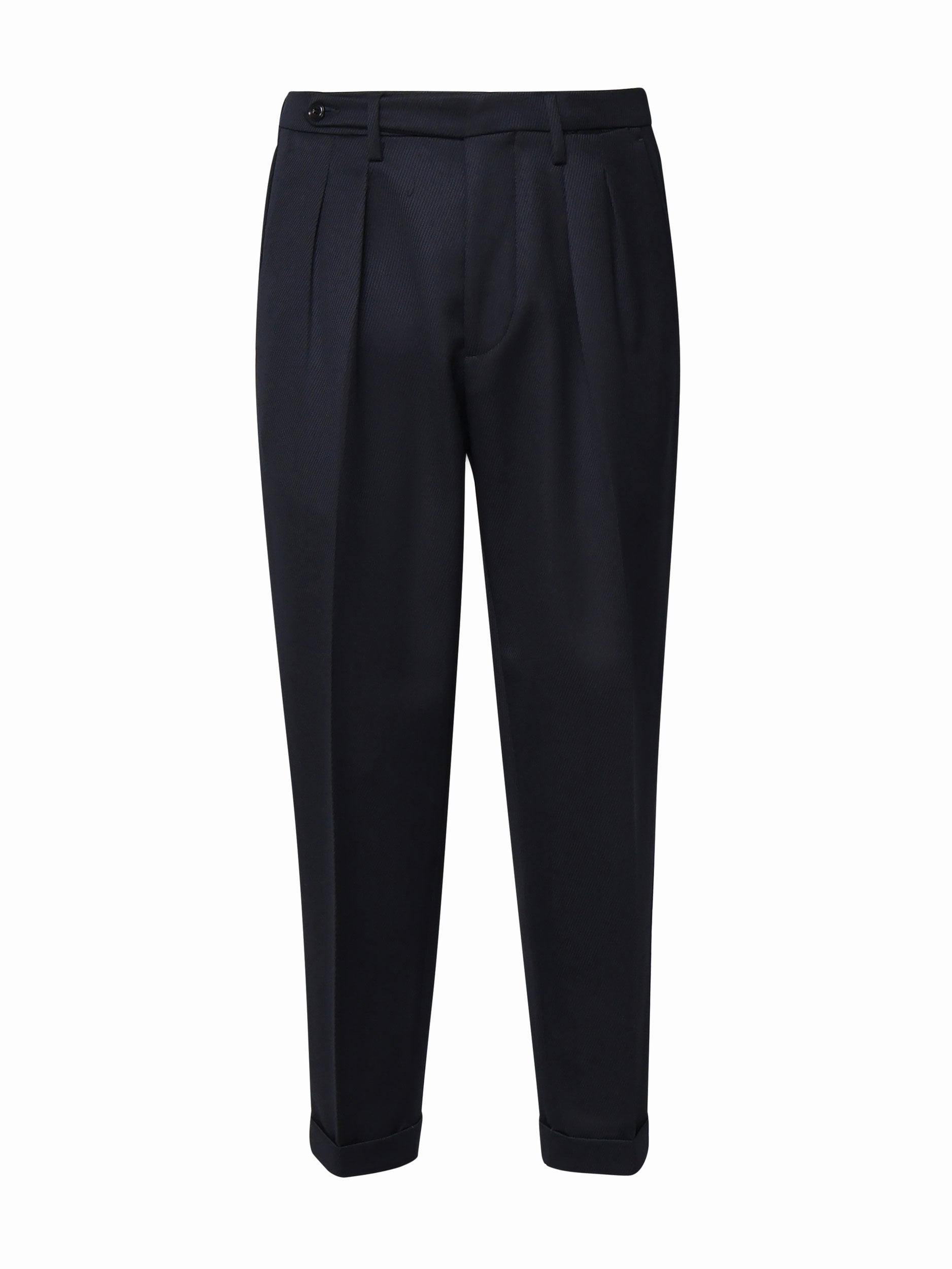 Michael Coal Trousers Blue Blended Cotton