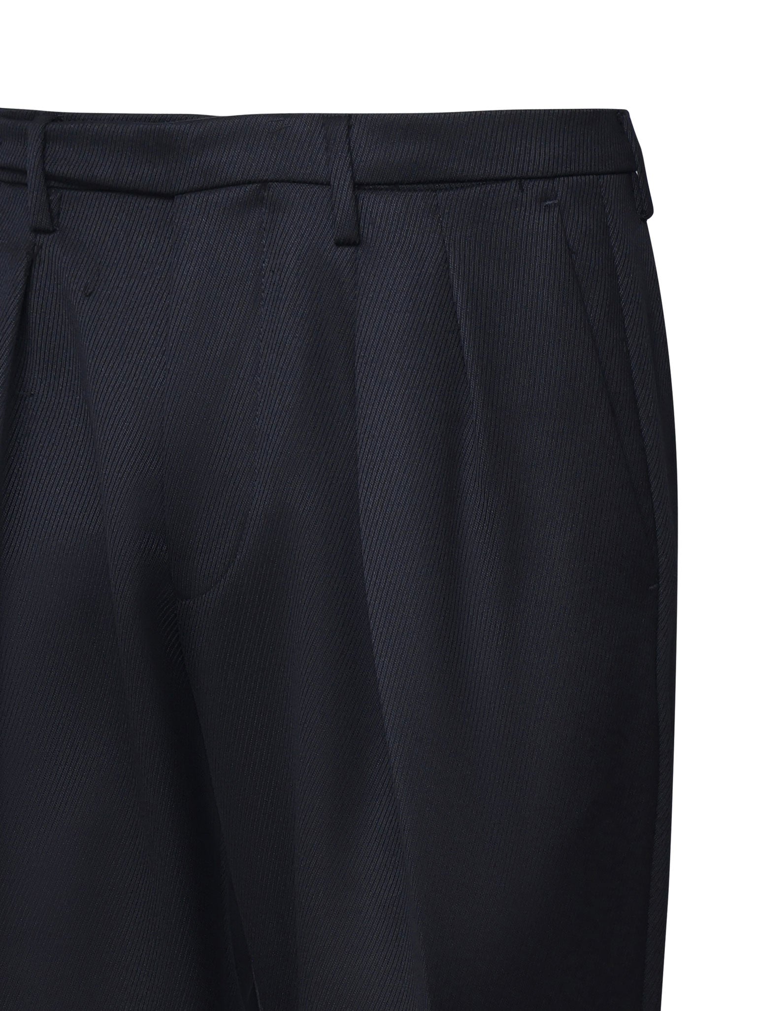 Michael Coal Trousers Blue Blended Cotton