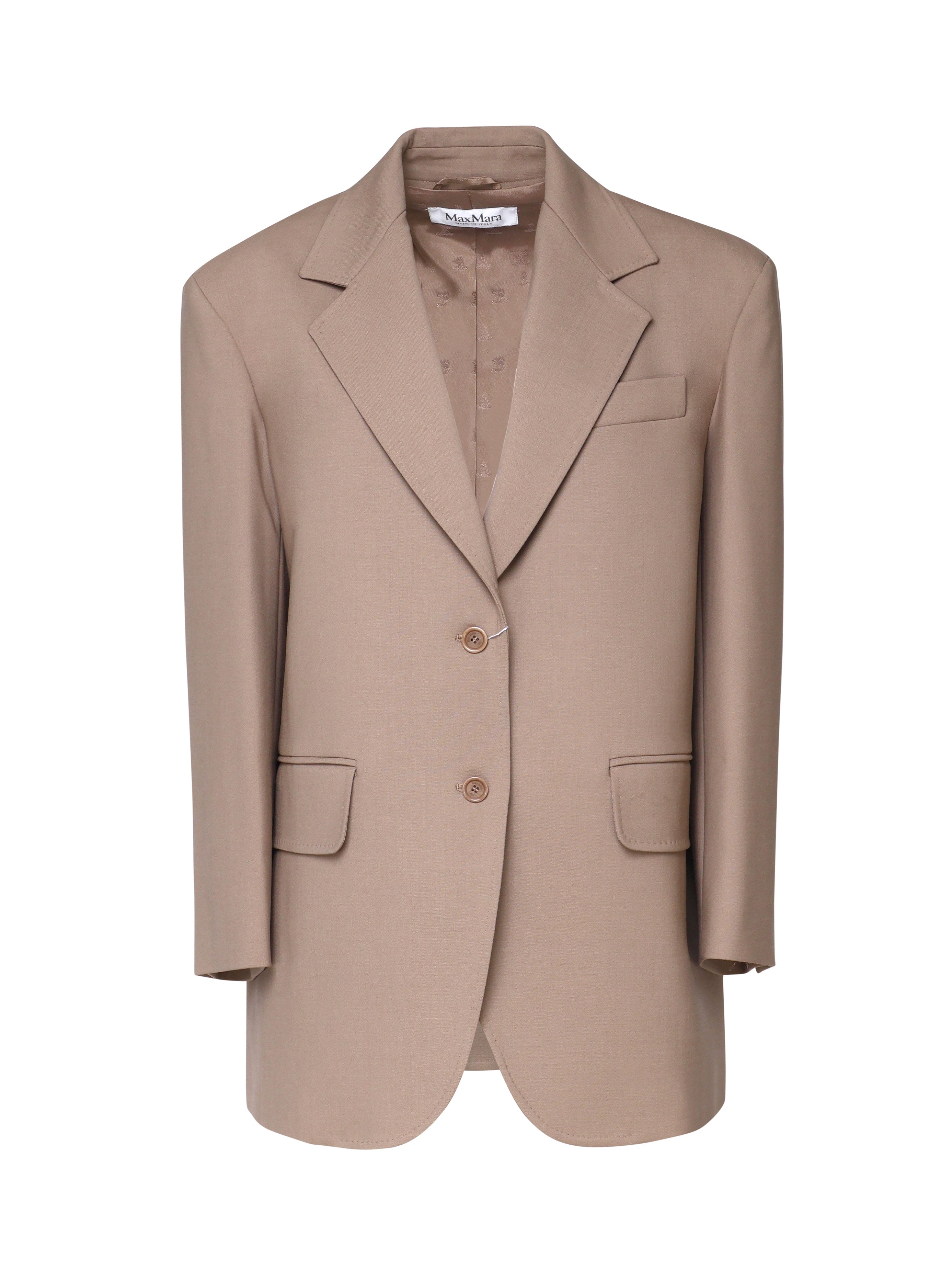 Max Mara Jackets Nut Virgin Wool