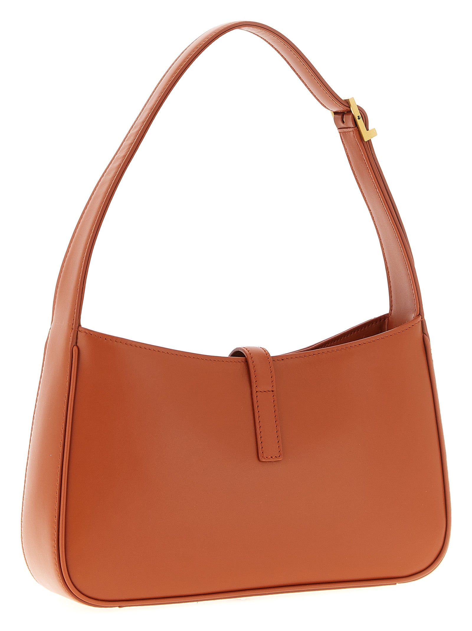 Le 5 à 7 small shoulder bag Orange Calfskin Leather (bos Taurus)