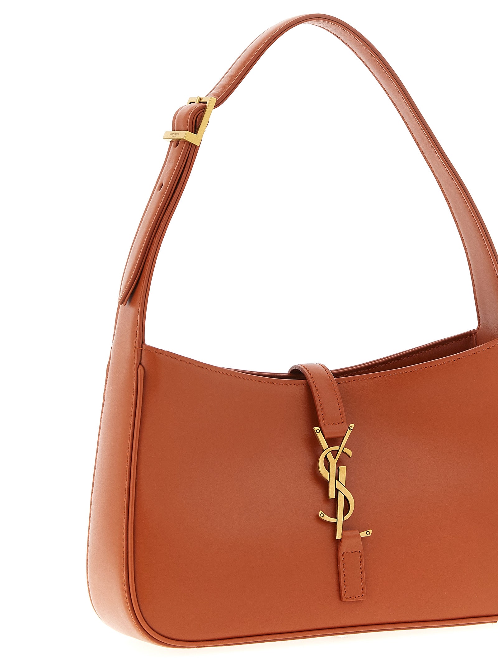 Le 5 à 7 small shoulder bag Orange Calfskin Leather (bos Taurus)