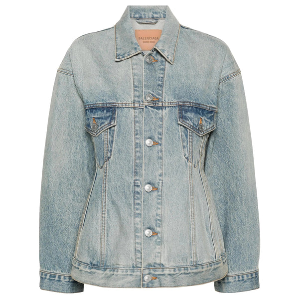 Light Blue Denim Jacket Outer: Cotton; Lining: Cotton