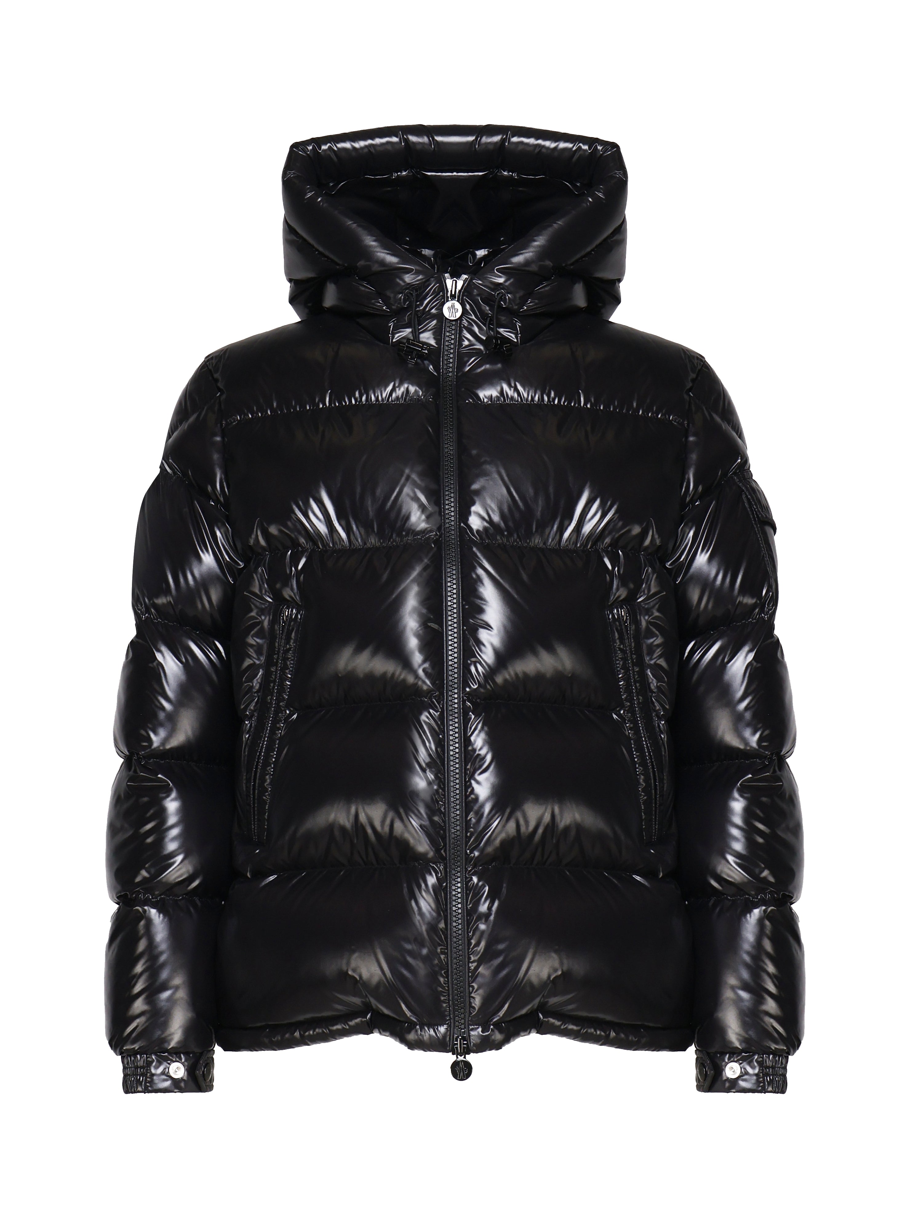 Moncler Coats Black Outer: Polyamide/nylon