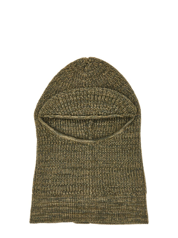 Kenzia Balaclava Military Green Wool Hat