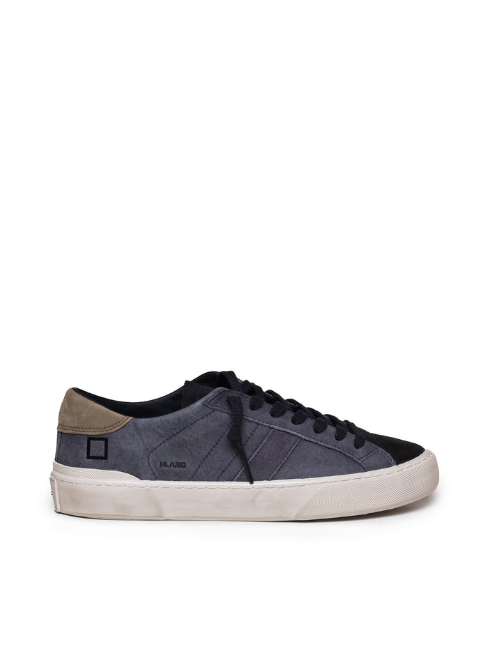 D.a.t.e. Sneakers Blue, Black Leather