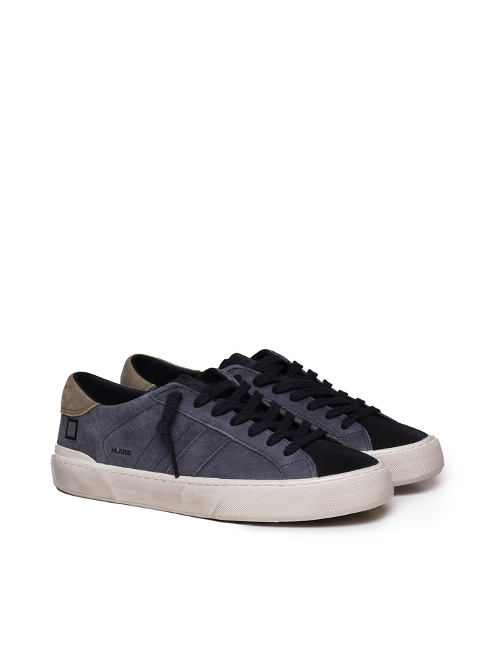 D.a.t.e. Sneakers Blue, Black Leather