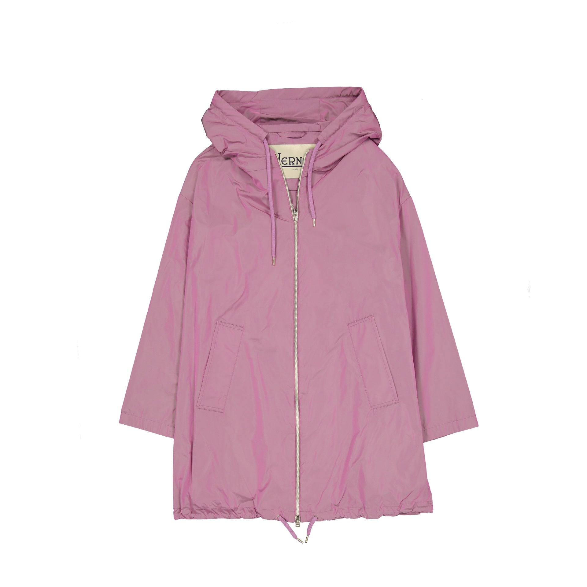 Herno Lightweight Parka Coat Pink Polyester